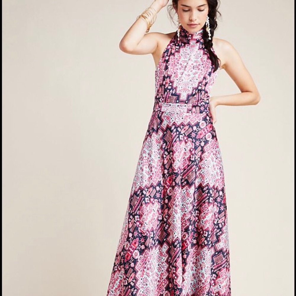 NWT Anthropologie Serena Halter Maxi Dress!